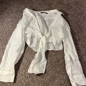 Zara Tie Up shirt